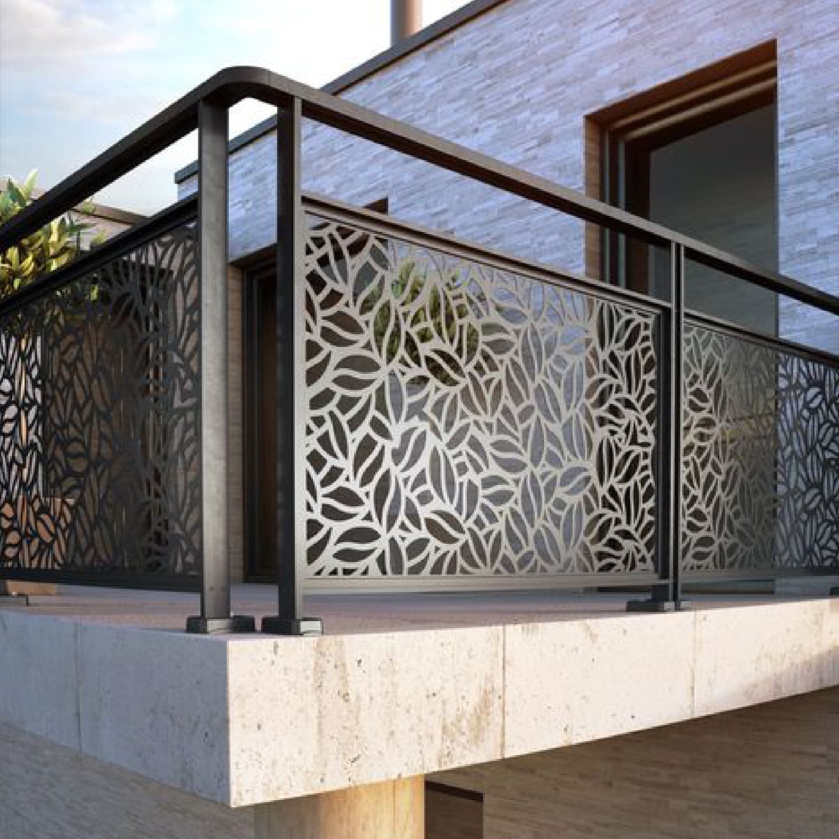 Paneles decorativos para fachadas exteriores